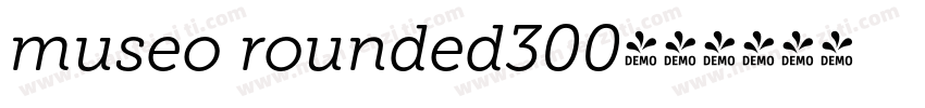 museo rounded300字体转换